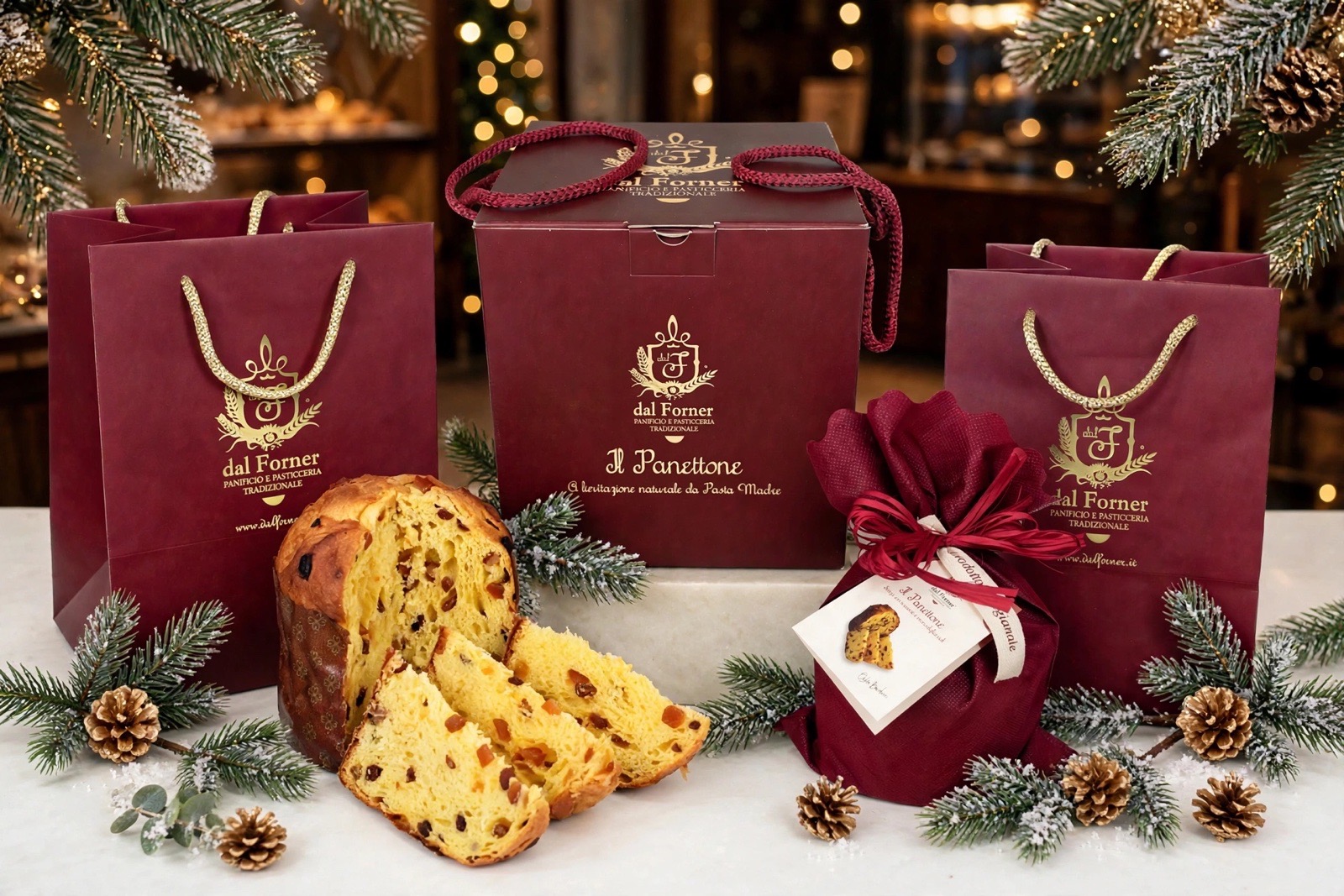 Panettone artigianale Dal Forner disponibile come extra